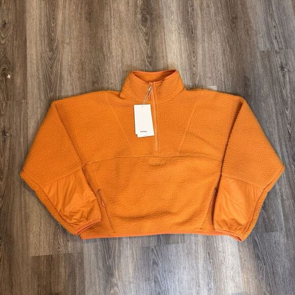 Jackets & Blazers - Halfdays Pieper Fleece Jacket Sunset Orange Size M NWT $189